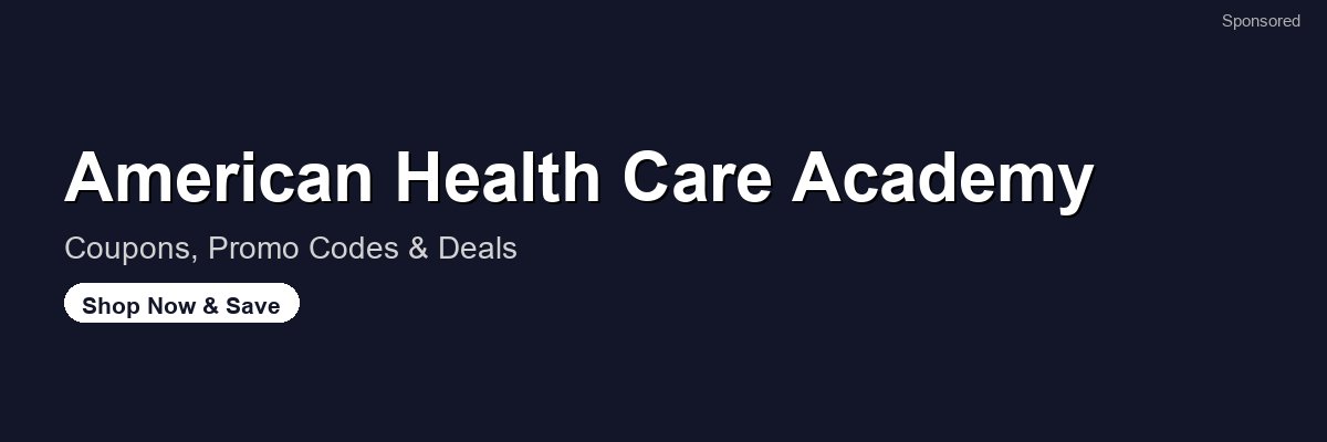 American Health Care Academy coupons and deals