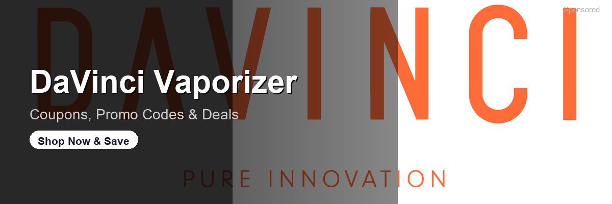DaVinci Vaporizer coupons and deals