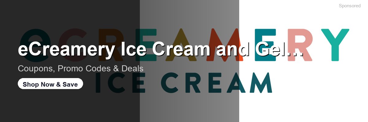 eCreamery Ice Cream and Gelato coupons and deals