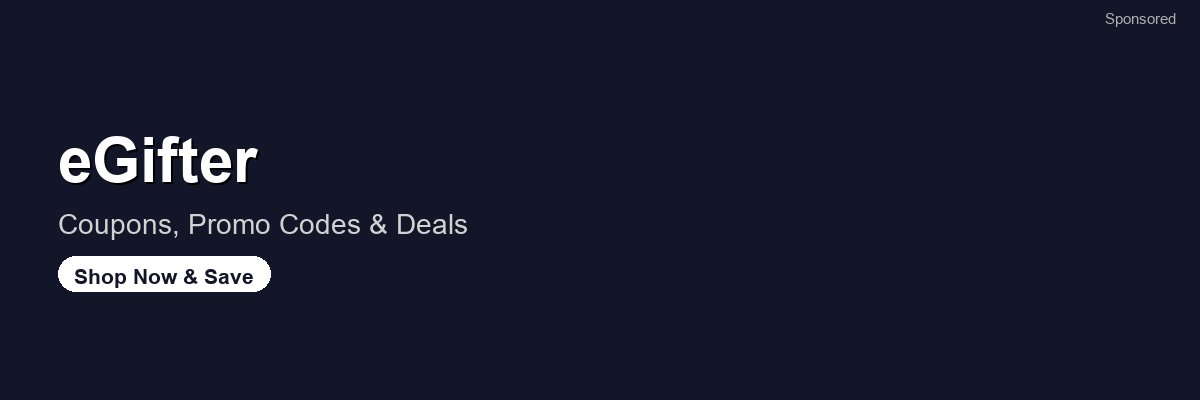 eGifter coupons and deals