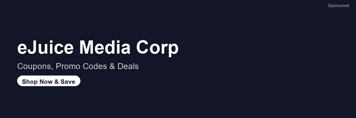 eJuice Media Corp coupons and deals