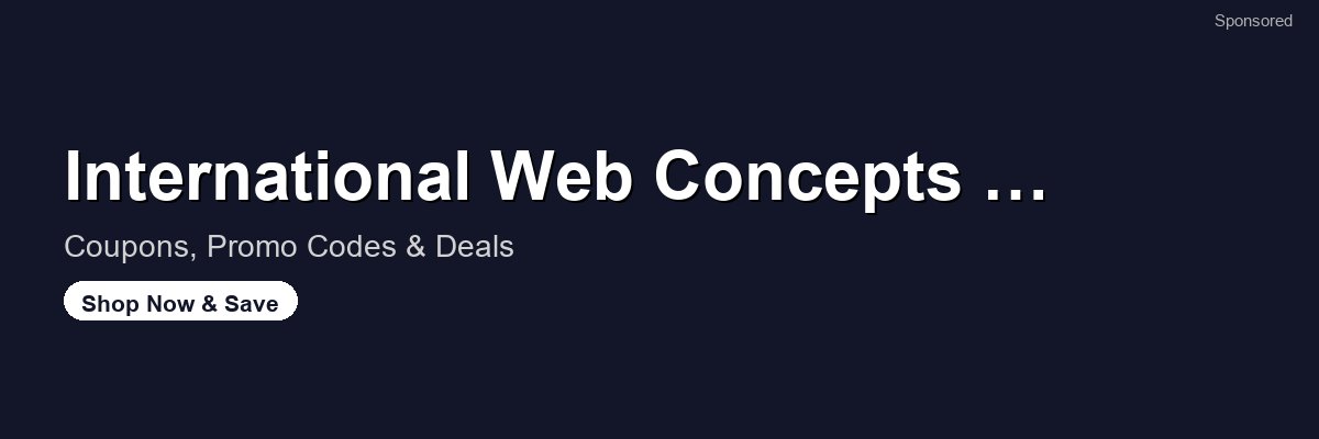 International Web Concepts Inc. coupons and deals