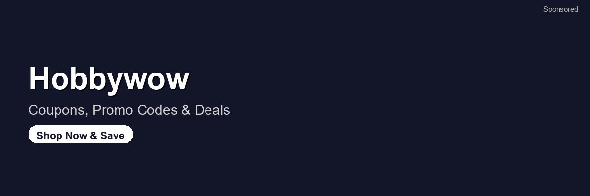 Hobbywow coupons and deals