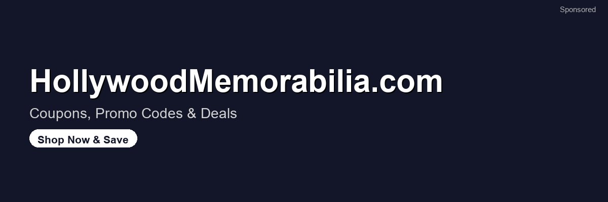 HollywoodMemorabilia.com coupons and deals