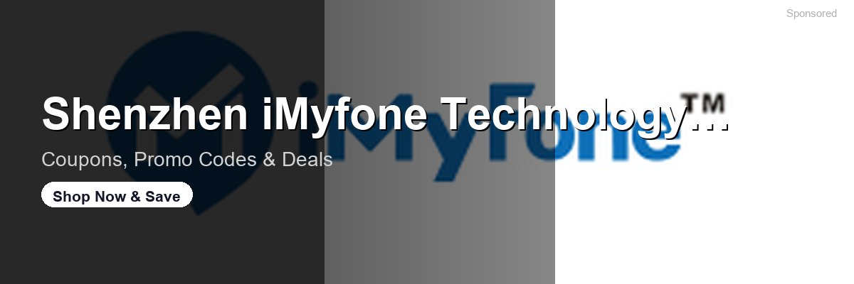Shenzhen iMyfone Technology Co. . coupons and deals