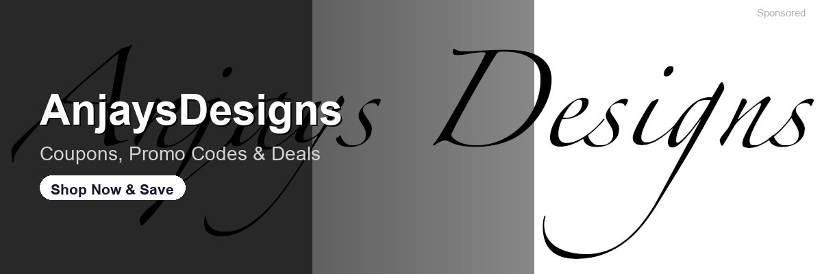 AnjaysDesigns coupons and deals