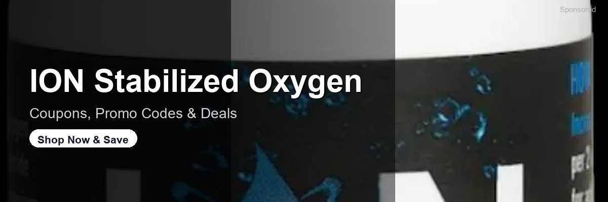 ION Stabilized Oxygen coupons and deals