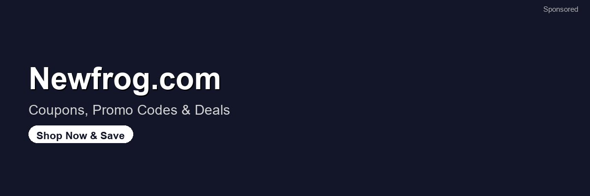 Newfrog.com coupons and deals
