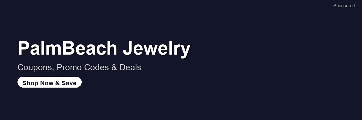 PalmBeach Jewelry coupons and deals