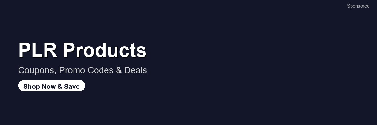 PLR Products coupons and deals