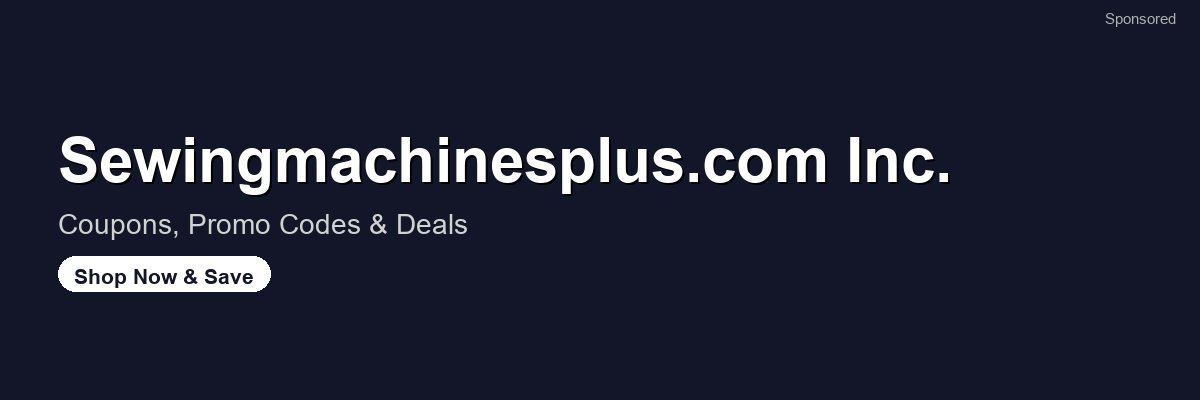Sewingmachinesplus.com Inc. coupons and deals