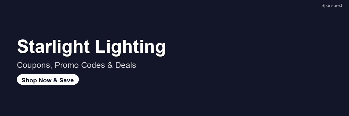 Starlight Lighting coupons and deals