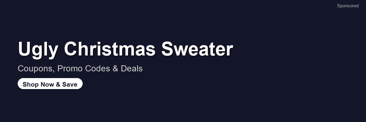 Ugly Christmas Sweater coupons and deals