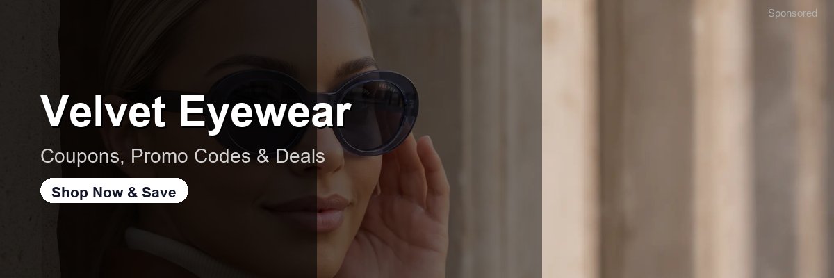 Velvet Eyewear coupons and deals