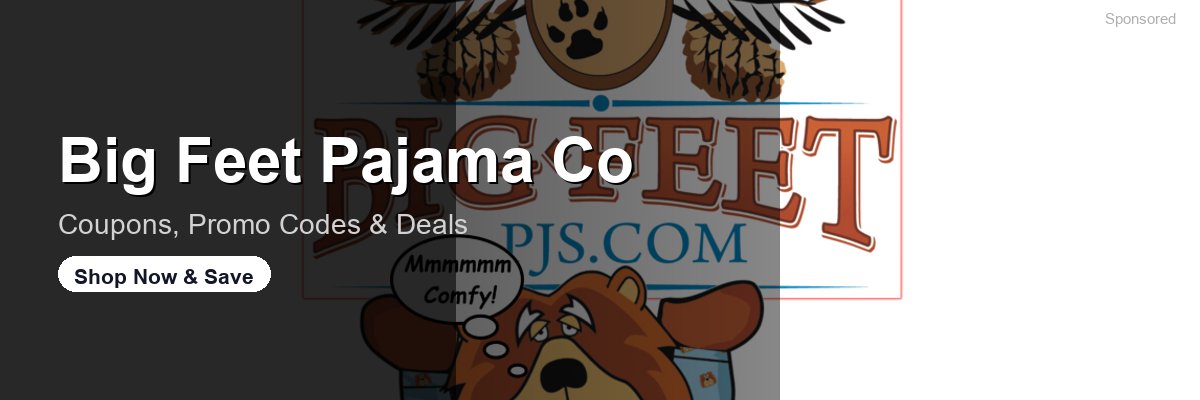 Big Feet Pajama Co coupons and deals