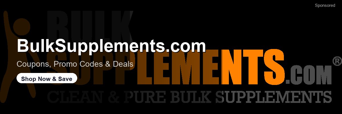 BulkSupplements.com coupons and deals
