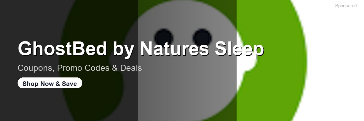 GhostBed by Natures Sleep coupons and deals