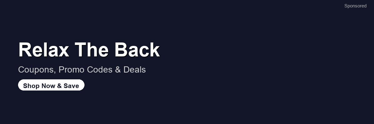 Relax The Back coupons and deals