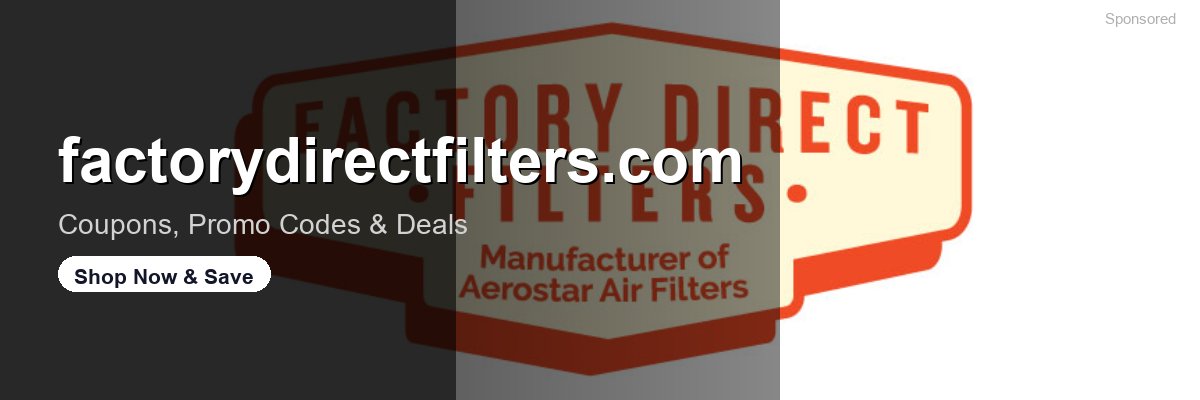 factorydirectfilters.com coupons and deals
