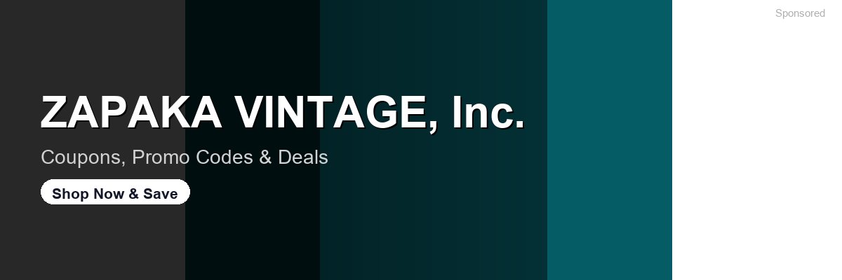 ZAPAKA VINTAGE, Inc. coupons and deals
