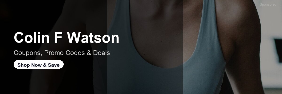 Colin F Watson coupons and deals