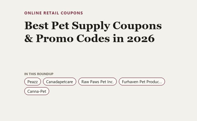 Best Pet Supply Coupons & Promo Codes in 2026