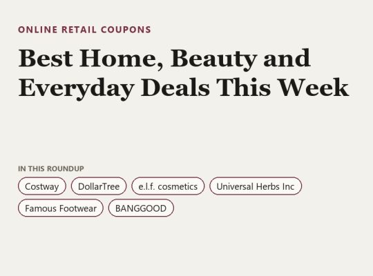 Best Home, Beauty and Everyday Deals This Week