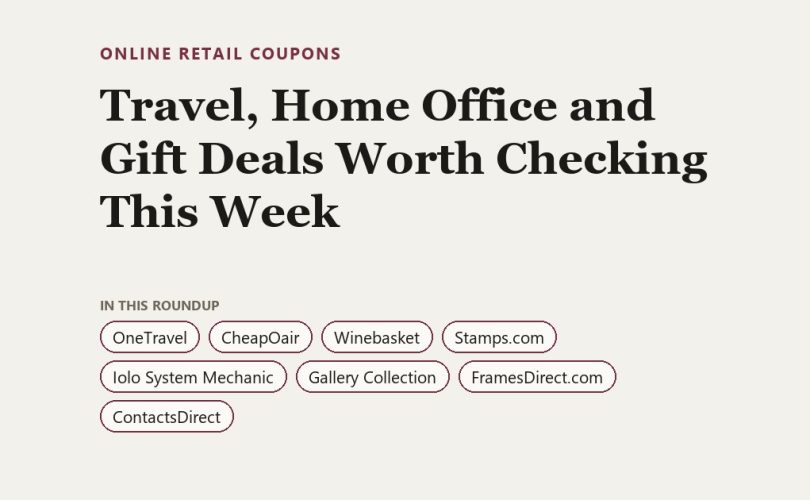 Travel, Home Office and Gift Deals Worth Checking This Week