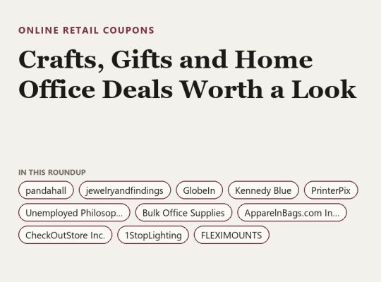 Crafts, Gifts and Home Office Deals Worth a Look